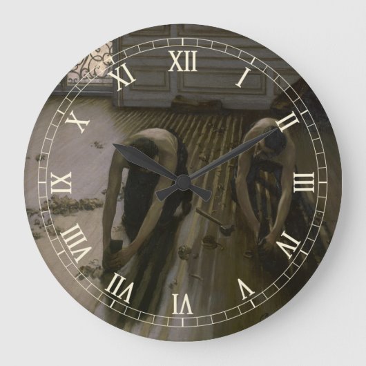 The Floor Scrapers by Gustave Caillebotte Grote Klok (Voorkant)