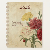 The "Flora's Fanfare" Carnation Planner (Voorkant)