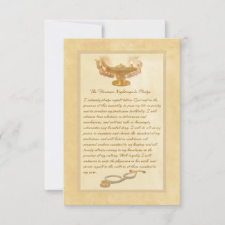 The Florence Nightingale Pledge Bedankkaart