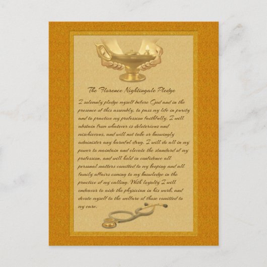 The Florence Nightingale Pledge Briefkaart (Voorkant)