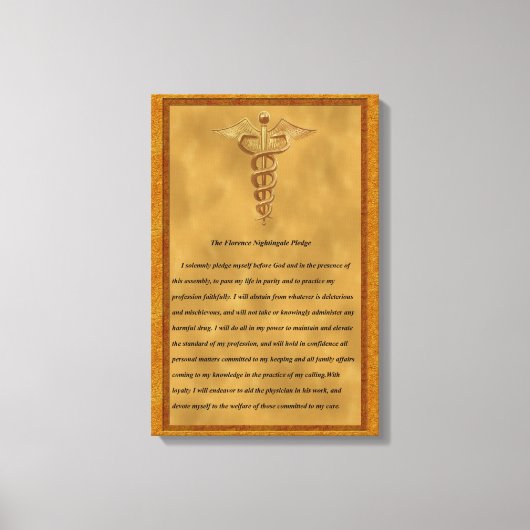 The Florence Nightingale Pledge Canvas Afdruk (Voorkant)