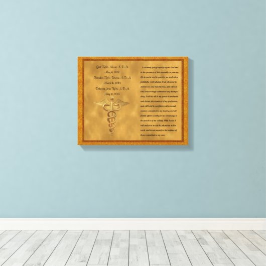 The Florence Nightingale Pledge Canvas Afdruk (Insitu (Houten vloer))