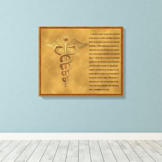 The Florence Nightingale Pledge Canvas Afdruk (Insitu (Houten vloer))