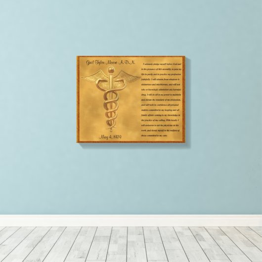 The Florence Nightingale Pledge Canvas Afdruk (Insitu (Houten vloer))