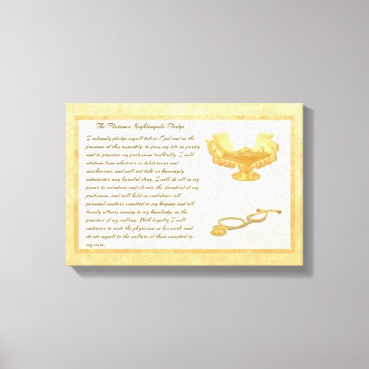 The Florence Nightingale Pledge Canvas Afdruk (Voorkant)