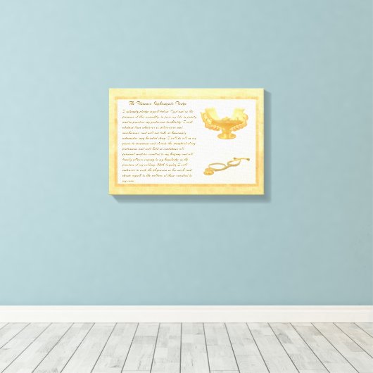 The Florence Nightingale Pledge Canvas Afdruk (Insitu (Houten vloer))