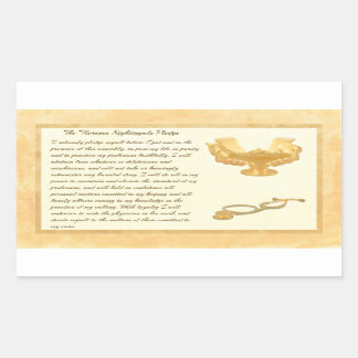 The Florence Nightingale Pledge Rechthoekige Sticker