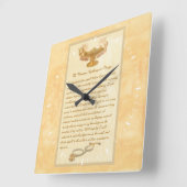 The Florence Nightingale Pledge Vierkante Klok (Hoek)