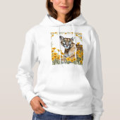 The Florida Panther Side View with Coreopsis  Hoodie (Voorkant)