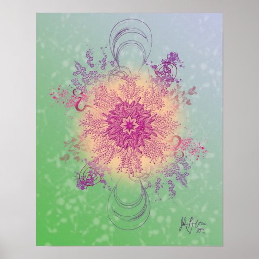 The Flower Experiment (Digitaal) van Julian P. Flo Poster (Voorkant)