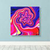 The flower in my garden canvas afdruk (Insitu (Houten vloer))