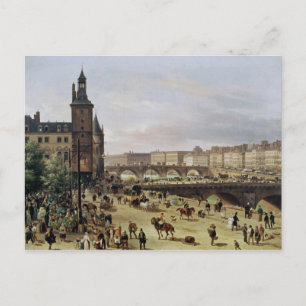 The Flower Market, 1832 Briefkaart