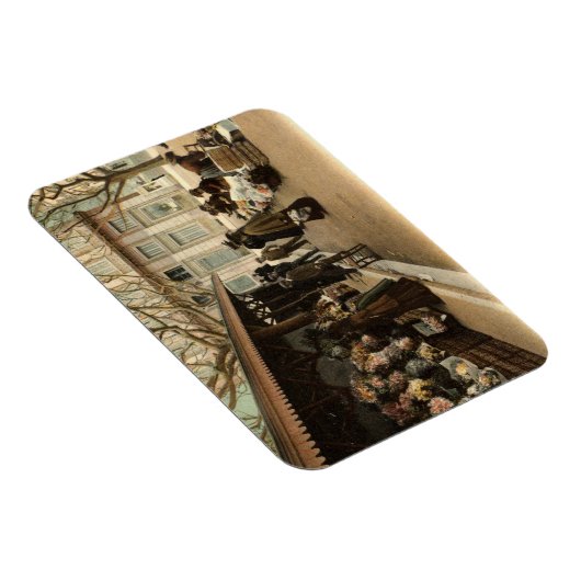 The Flower Market, Cannes France, 1915  Magneet (Rechterzijde)