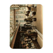 The Flower Market, Cannes France, 1915  Magneet (Verticaal)