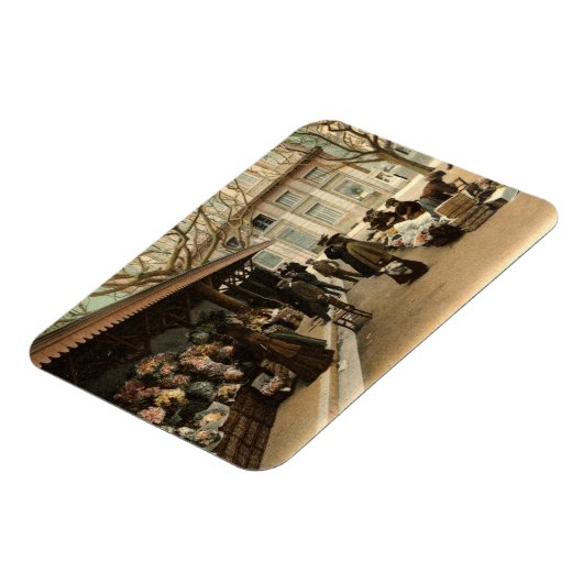 The Flower Market, Cannes France, 1915 Magneet (Linkerzijde)