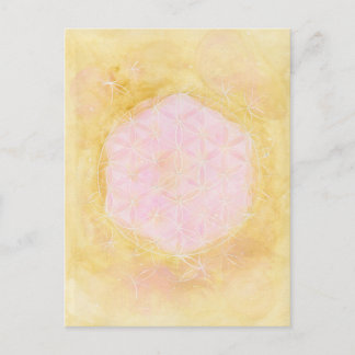 The Flower of Life, Pink Gold Briefkaart