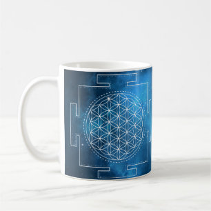 The Flower of Life Yantra Indigo Mok