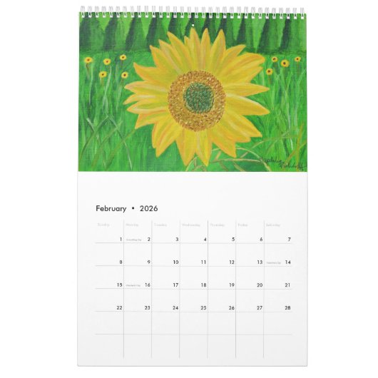The Flower Year Calendar  Kalender (Feb 2026)