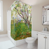 The Flowering Orchard (1888) door Vincent Van Gogh Douchegordijn (In situ)