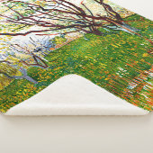 The Flowering Orchard (1888) door Vincent Van Gogh Sherpa Deken (3/4)