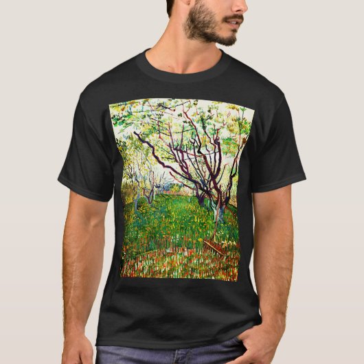 The Flowering Orchard (1888) door Vincent Van Gogh T-shirt (Voorkant)