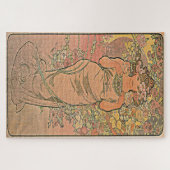 The Flowers - Roos: Art Nouveau van Mucha Edition Legpuzzel (Horizontaal)