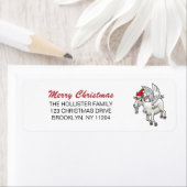 The Flying Christmas Goat Etiket (Insitu)