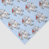 The Flying Christmas Goat Tissuepapier (Detail)