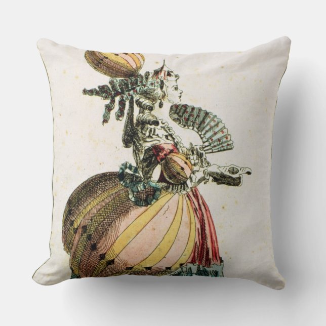 The Flying Coquette, c.1784 (kleurengravure) Kussen (Voorkant)