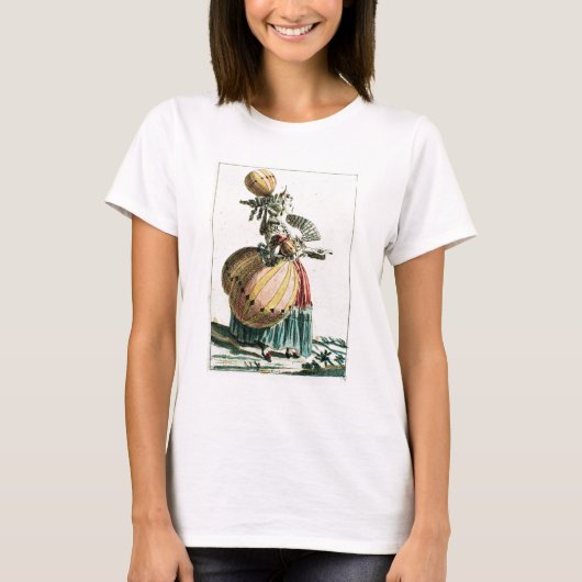 The Flying Coquette, c.1784 (kleurengravure) T-shirt (Voorkant)