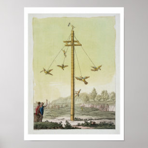 The Flying Game, van Le Costume Ancien et Modern Poster