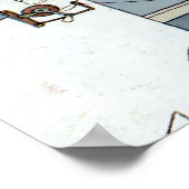 “The Folding Garden” van W Heath Robinson Poster (Hoek)