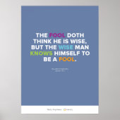 The Fool and the Wise Man Poster (Voorkant)