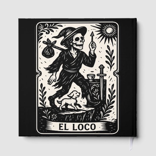 The Fool Tarot Card Art Print Gastenboek (Achterkant)