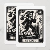 The Fool Tarot Card Art Print Kaart (Voorkant / Achterkant)