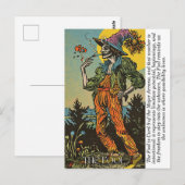 The Fool Tarot Retro Mystical Major Arcana Art  Briefkaart (Voorkant / Achterkant)