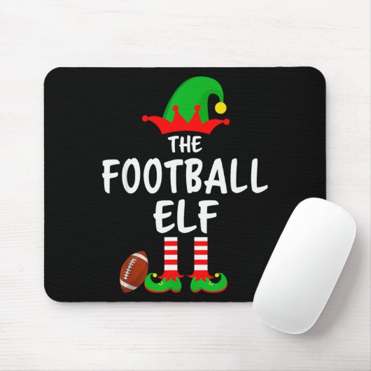 The Football Elf Matching Family Christmas  Muismat (Met muis)