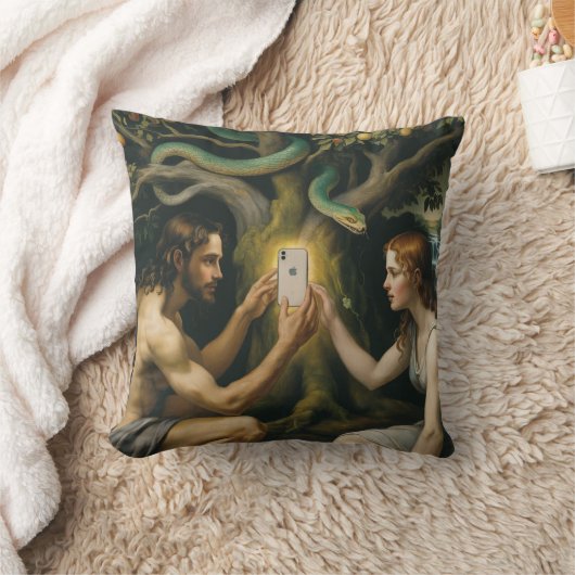 The Forbidden Fruit - Adam and Eve Kussen (Deken)