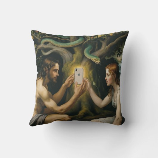 The Forbidden Fruit - Adam and Eve Kussen (Achterkant)