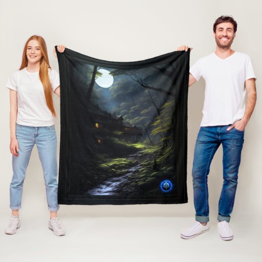 The Forest Dwellers AI Concept Art van Xzendor7 Fleece Deken (In situ)