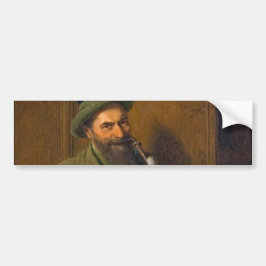 The Forest Ranger (door Eduard von Grützner) Bumpersticker