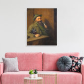 The Forest Ranger (door Eduard von Grützner) Canvas Afdruk (Insitu (Woonkamer))