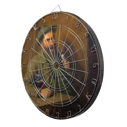 The Forest Ranger (door Eduard von Grützner) Dartbord (Voorkant Rechts)