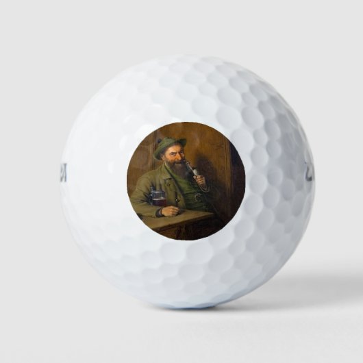 The Forest Ranger (door Eduard von Grützner) Golfballen (Voorkant)