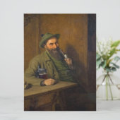 The Forest Ranger (door Eduard von Grützner) Kaart (Staand voorkant)