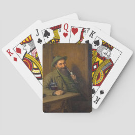 The Forest Ranger (door Eduard von Grützner) Pokerkaarten