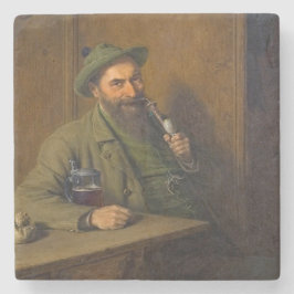 The Forest Ranger (door Eduard von Grützner) Stenen Onderzetter