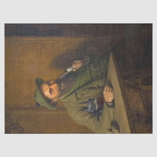 The Forest Ranger (door Eduard von Grützner) Tissuepapier