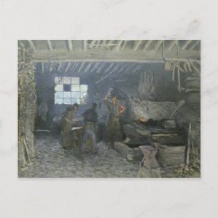 The Forge at Marly-le-Roi, Yvelines, 1875 Briefkaart