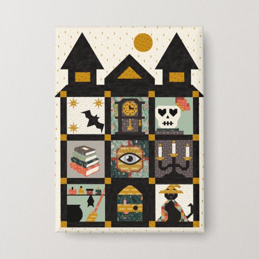The Forgotten Rooms Quilt langs knop Button (Voorkant)